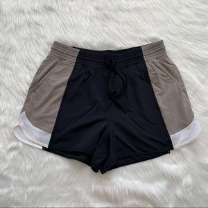 NWT Abercrombie & Fitch YPB Athletic Colorblock Shorts with Pockets Size Large